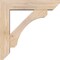 Ekena Millwork Legacy Slat Smooth Bracket w/ Offset Brace, Douglas Fir, 5 1/2"W x 22"D x 22"H BKT0604X22X22LEC06SDF - alternate 3